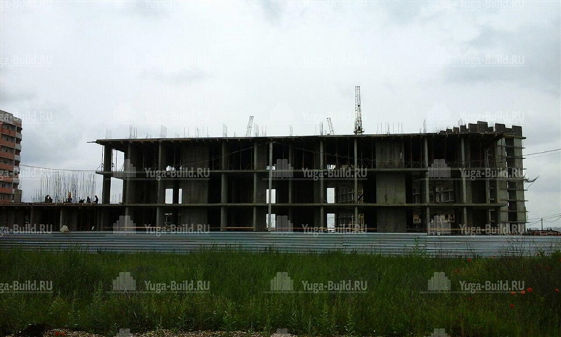 Фото этапов строительства  Литер 8, 9.  Май-Июнь 2016 года.